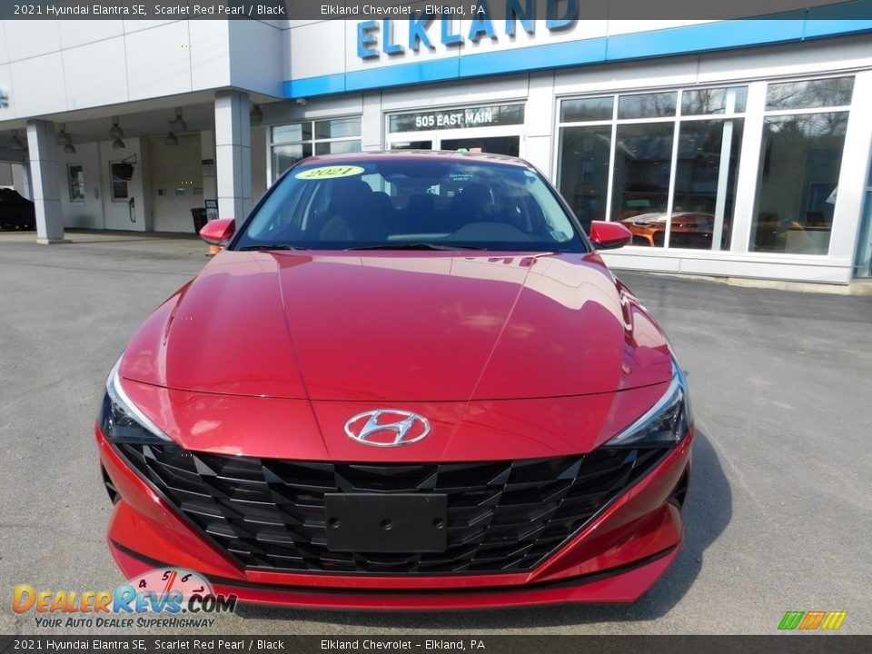 2021 Hyundai Elantra SE Scarlet Red Pearl / Black Photo #9