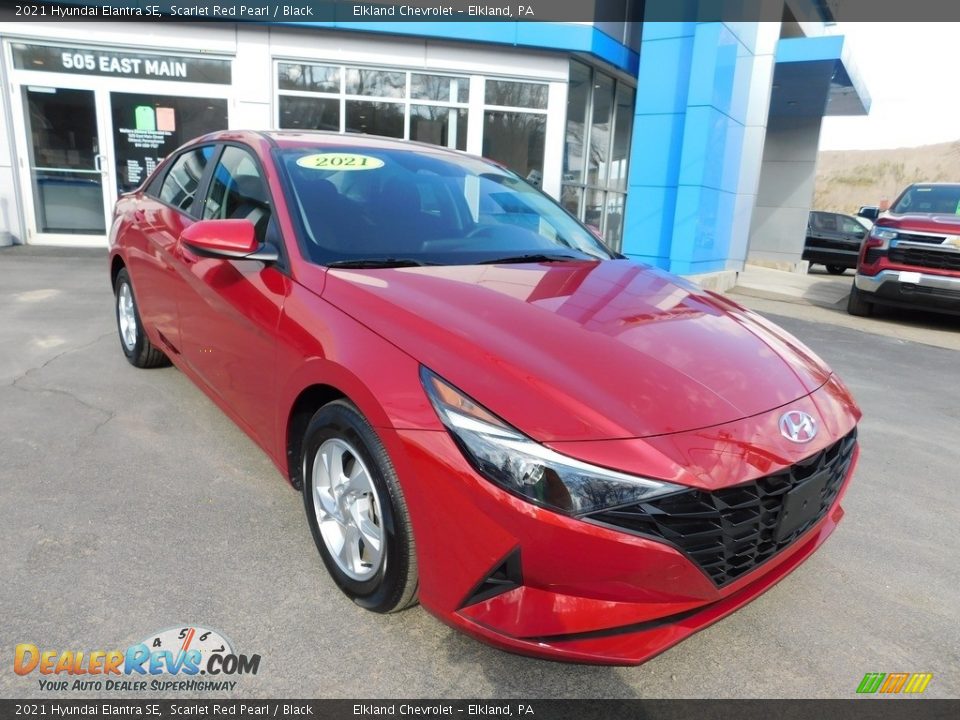 2021 Hyundai Elantra SE Scarlet Red Pearl / Black Photo #10