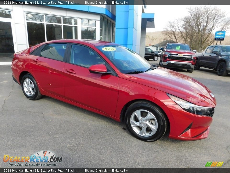 2021 Hyundai Elantra SE Scarlet Red Pearl / Black Photo #11