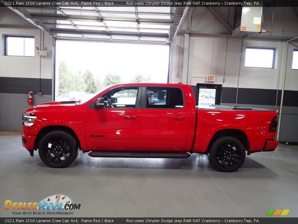 2021 Ram 1500 Laramie Crew Cab 4x4 Flame Red / Black Photo #4