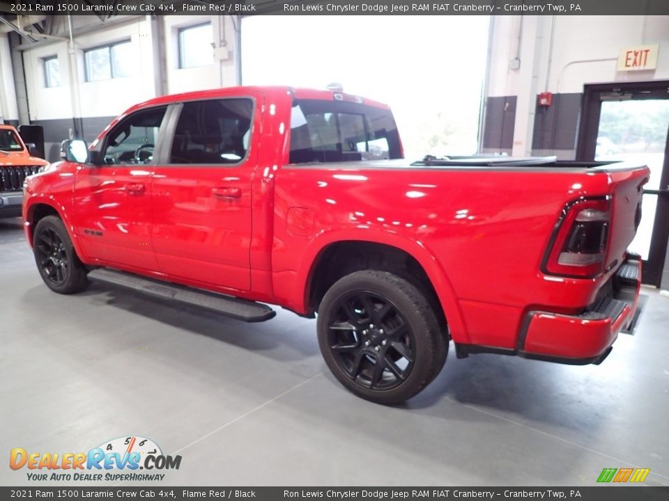 2021 Ram 1500 Laramie Crew Cab 4x4 Flame Red / Black Photo #5