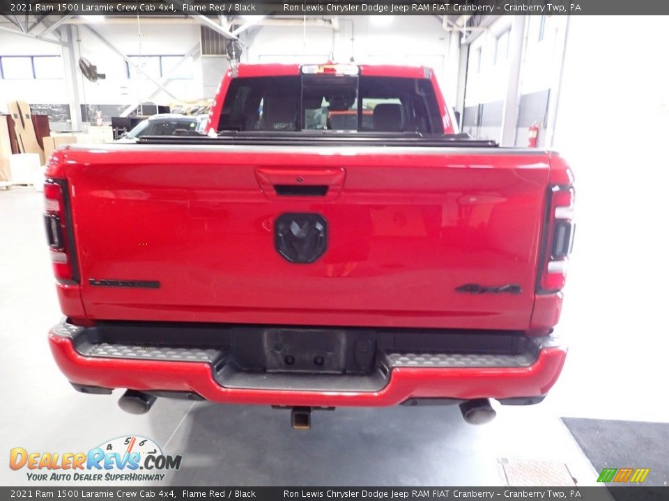 2021 Ram 1500 Laramie Crew Cab 4x4 Flame Red / Black Photo #6