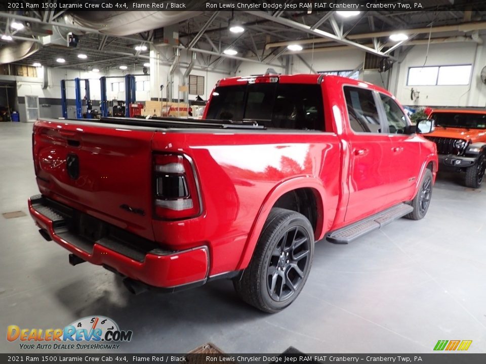 2021 Ram 1500 Laramie Crew Cab 4x4 Flame Red / Black Photo #7