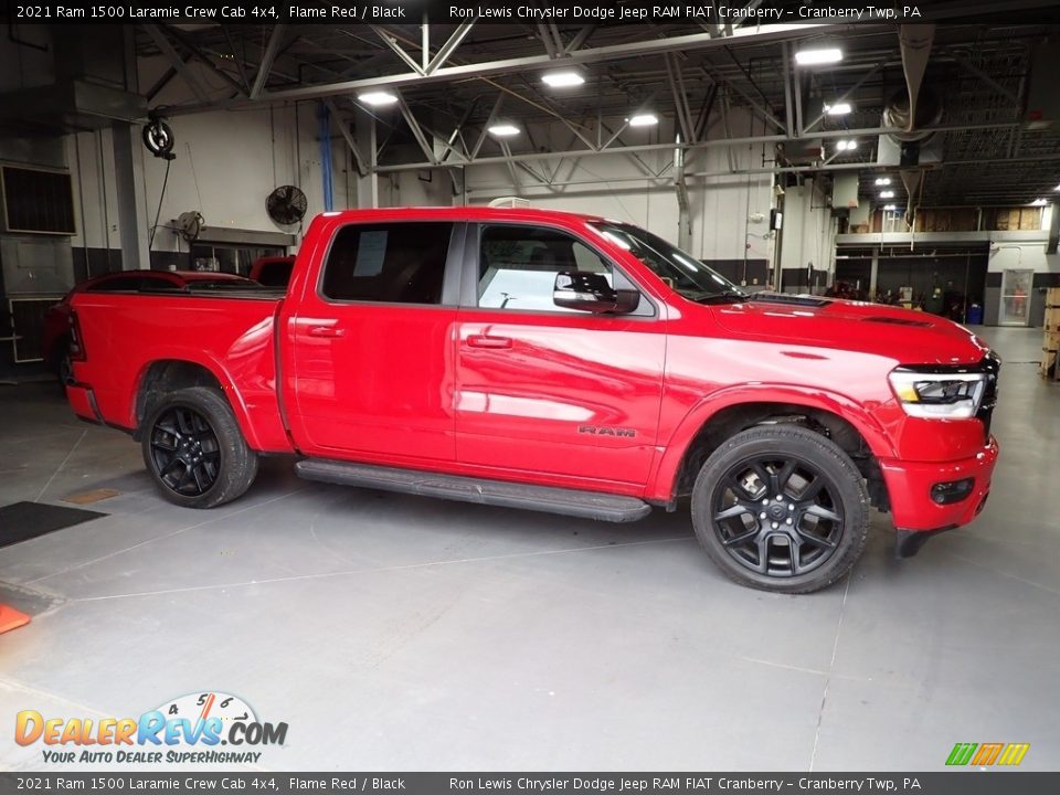 2021 Ram 1500 Laramie Crew Cab 4x4 Flame Red / Black Photo #14