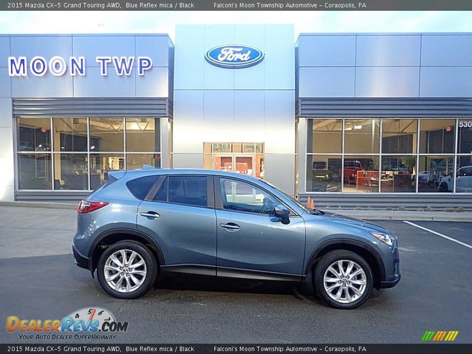 2015 Mazda CX-5 Grand Touring AWD Blue Reflex mica / Black Photo #1