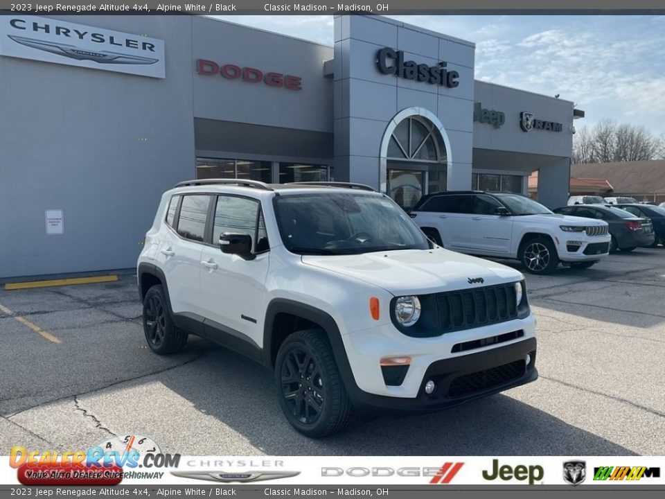2023 Jeep Renegade Altitude 4x4 Alpine White / Black Photo #1