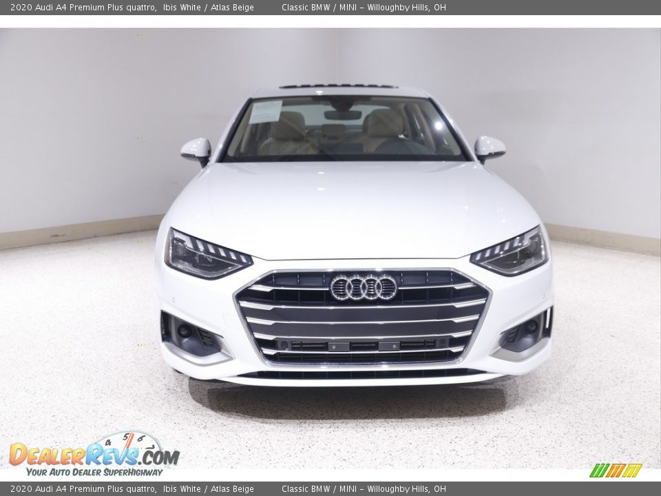 2020 Audi A4 Premium Plus quattro Ibis White / Atlas Beige Photo #2