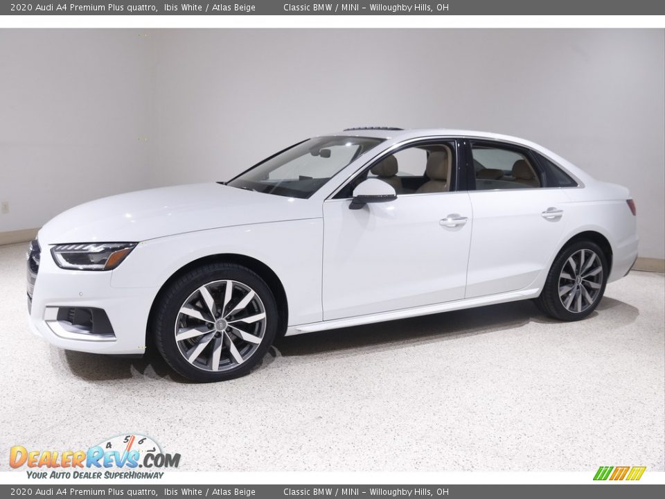 2020 Audi A4 Premium Plus quattro Ibis White / Atlas Beige Photo #3