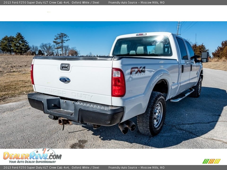 2013 Ford F250 Super Duty XLT Crew Cab 4x4 Oxford White / Steel Photo #4