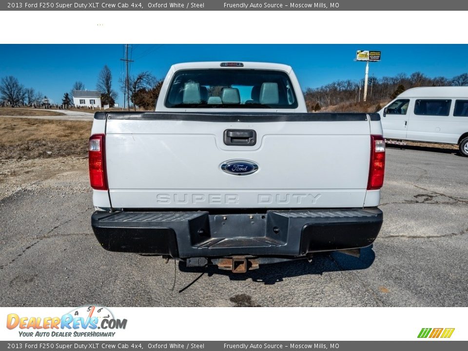 2013 Ford F250 Super Duty XLT Crew Cab 4x4 Oxford White / Steel Photo #5