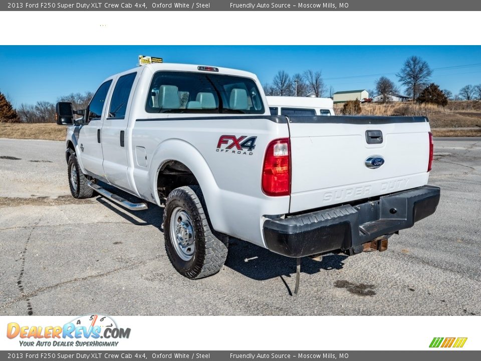 2013 Ford F250 Super Duty XLT Crew Cab 4x4 Oxford White / Steel Photo #6