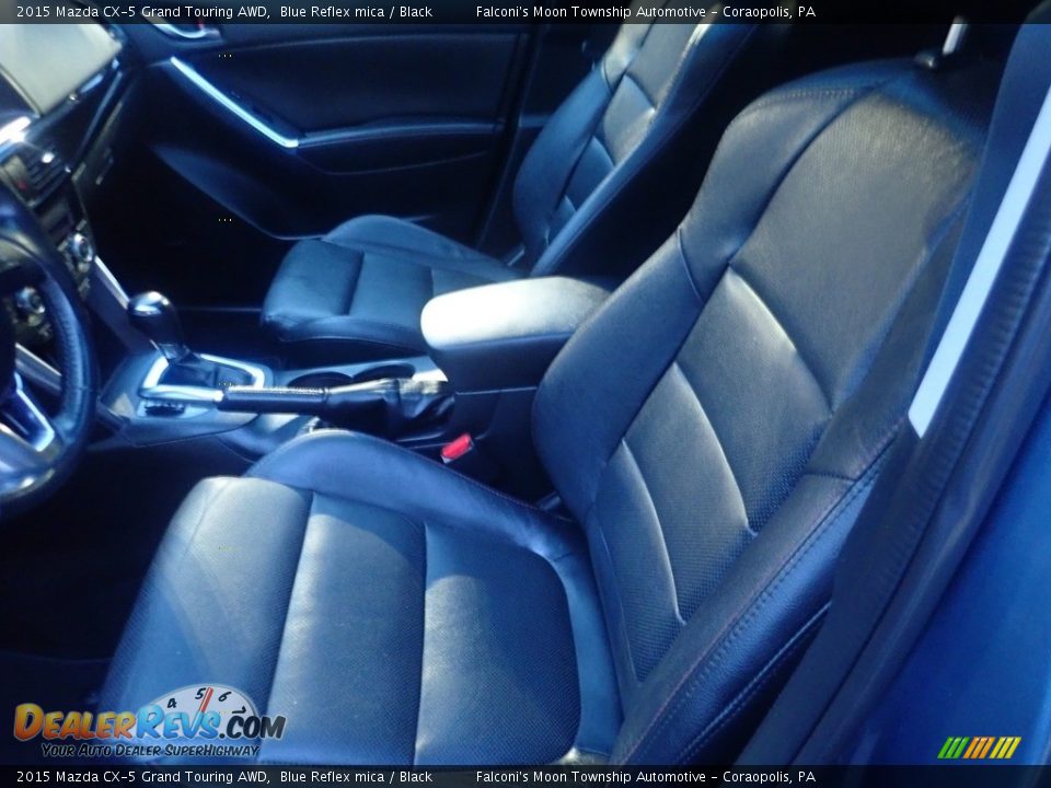 2015 Mazda CX-5 Grand Touring AWD Blue Reflex mica / Black Photo #17