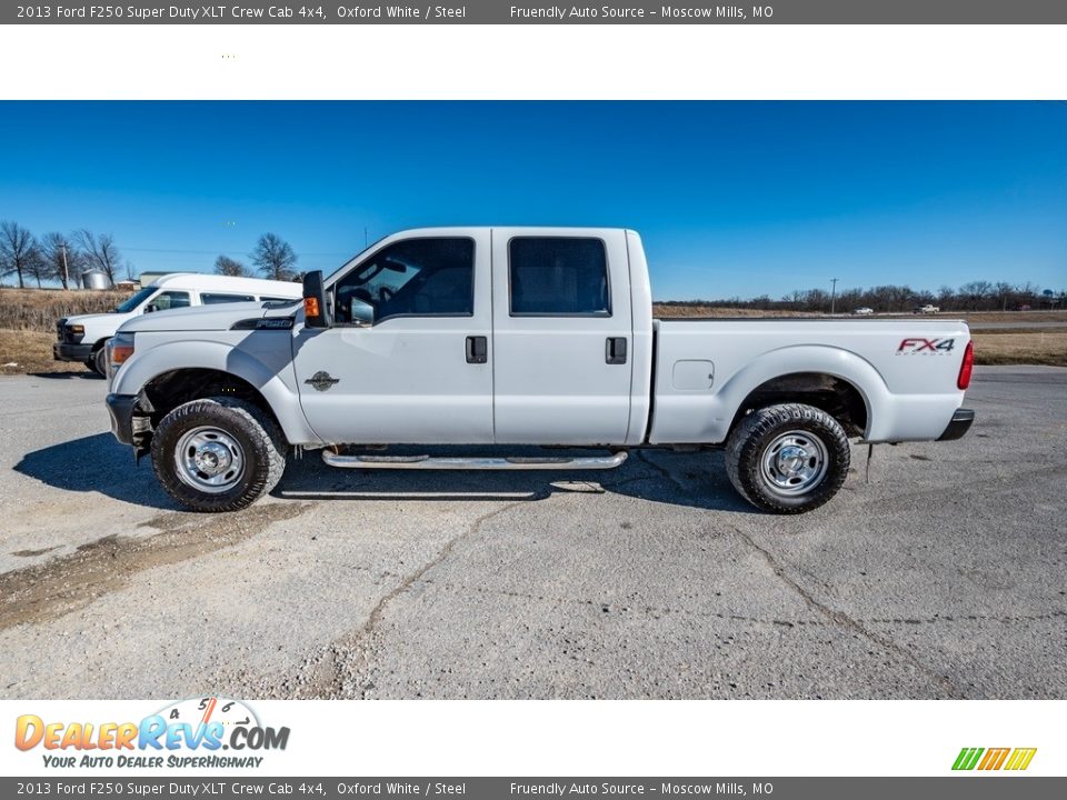 2013 Ford F250 Super Duty XLT Crew Cab 4x4 Oxford White / Steel Photo #7