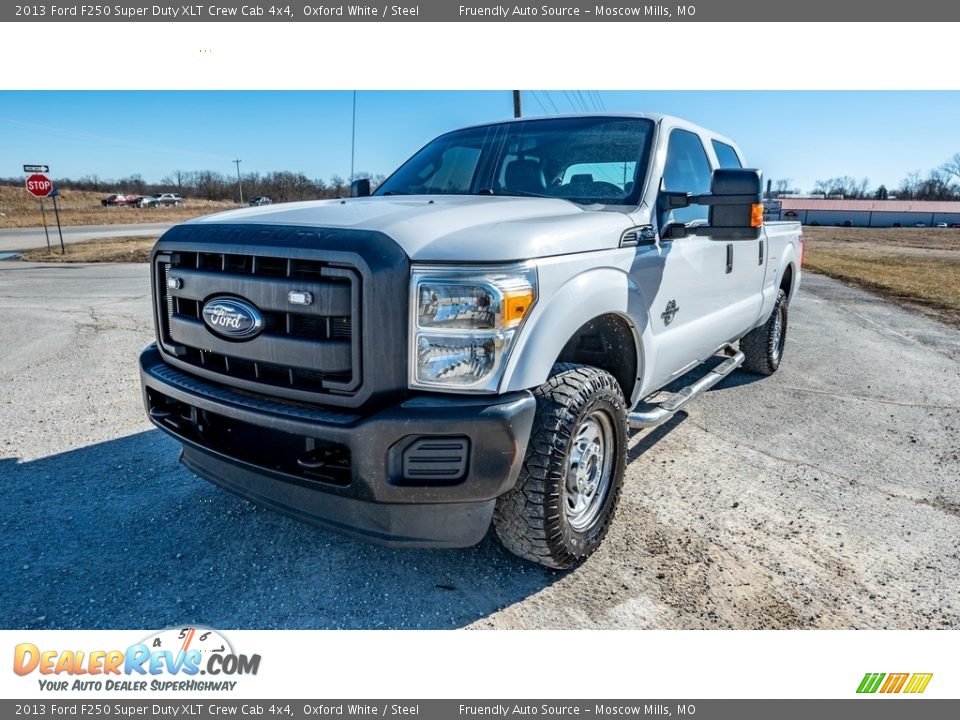 2013 Ford F250 Super Duty XLT Crew Cab 4x4 Oxford White / Steel Photo #8