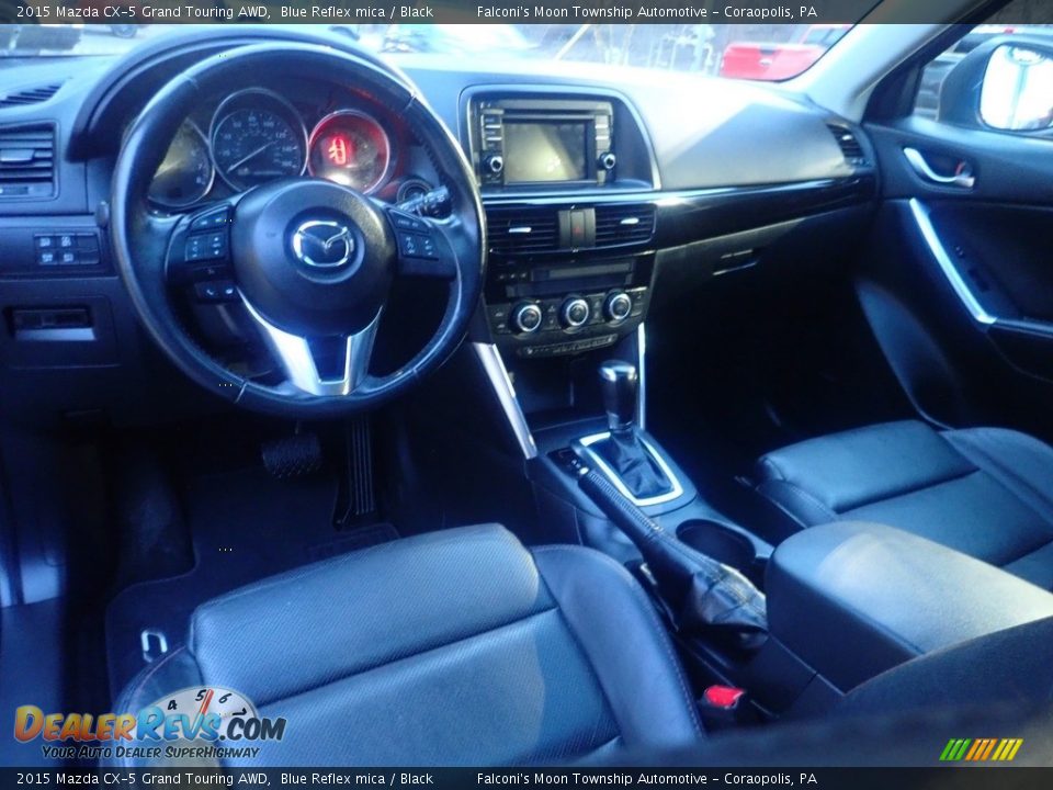 Black Interior - 2015 Mazda CX-5 Grand Touring AWD Photo #19