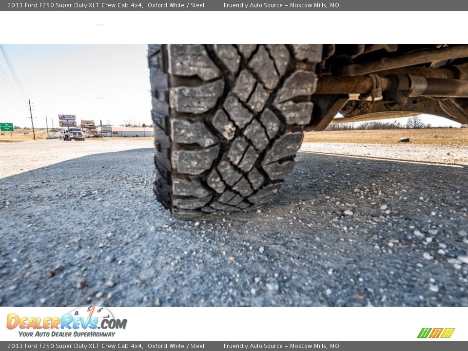 2013 Ford F250 Super Duty XLT Crew Cab 4x4 Oxford White / Steel Photo #11