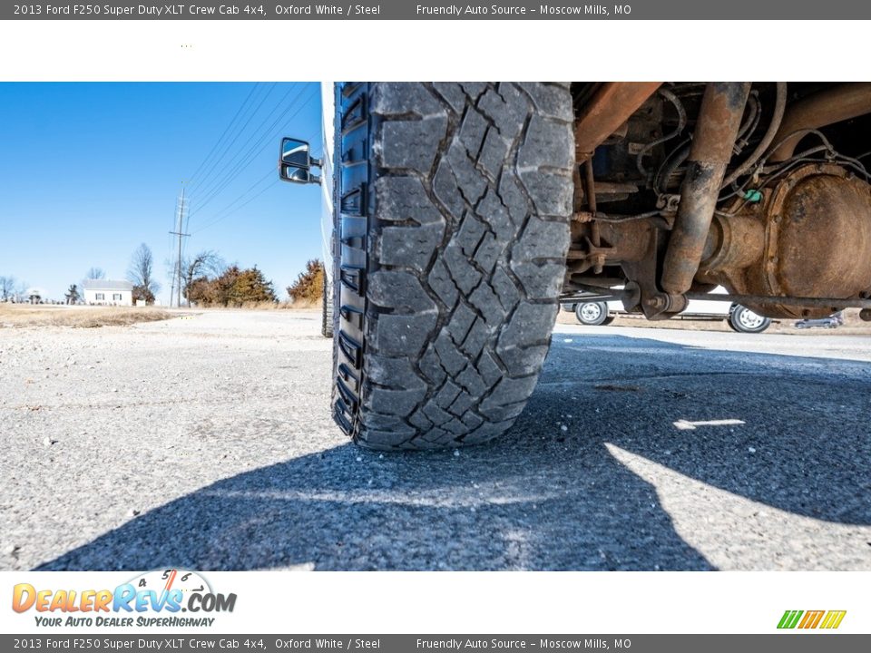 2013 Ford F250 Super Duty XLT Crew Cab 4x4 Oxford White / Steel Photo #14