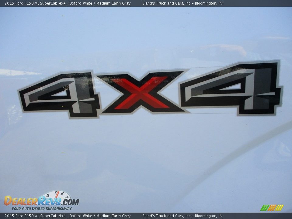 2015 Ford F150 XL SuperCab 4x4 Oxford White / Medium Earth Gray Photo #28