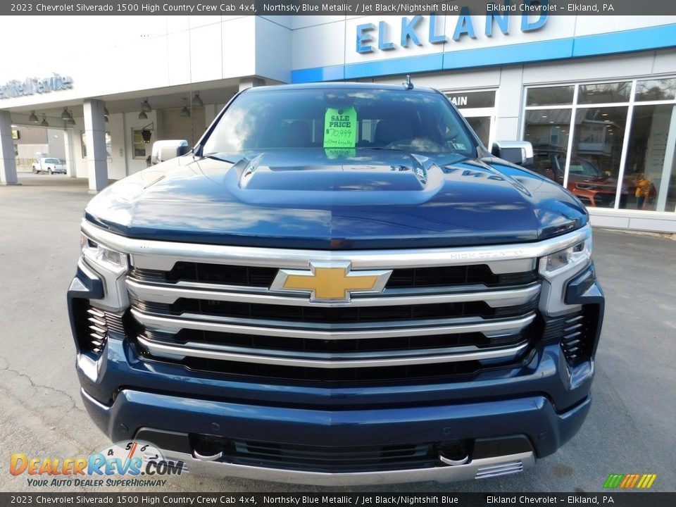 2023 Chevrolet Silverado 1500 High Country Crew Cab 4x4 Northsky Blue Metallic / Jet Black/Nightshift Blue Photo #4