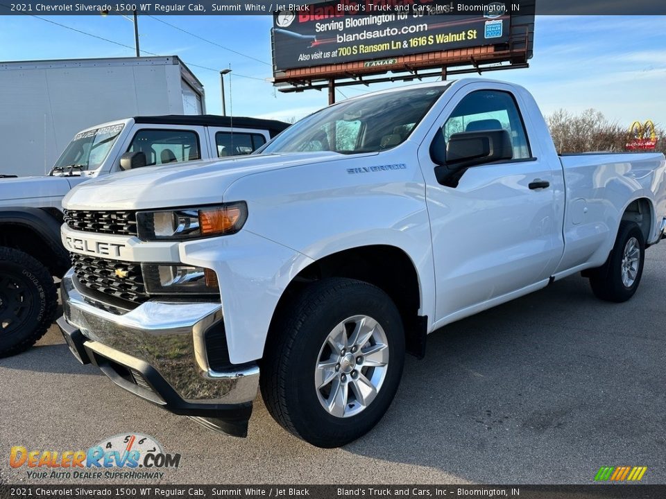 2021 Chevrolet Silverado 1500 WT Regular Cab Summit White / Jet Black Photo #1