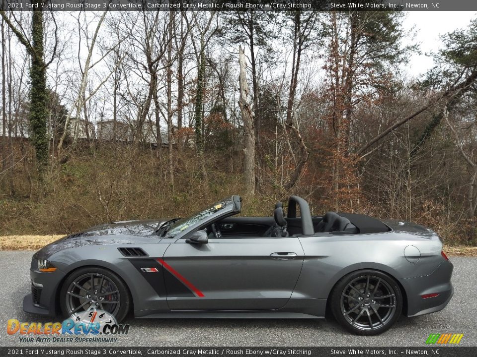 Carbonized Gray Metallic 2021 Ford Mustang Roush Stage 3 Convertible Photo #1