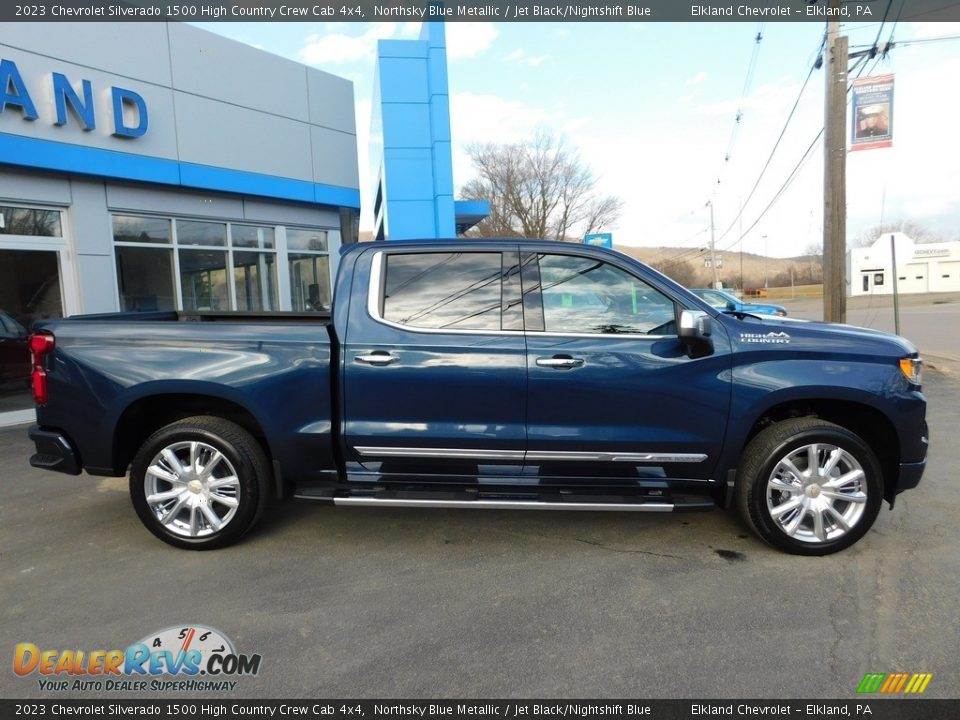 Northsky Blue Metallic 2023 Chevrolet Silverado 1500 High Country Crew Cab 4x4 Photo #8