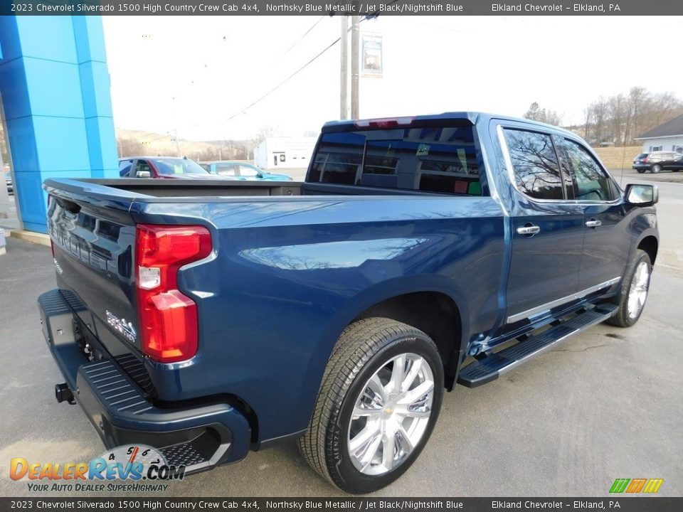 2023 Chevrolet Silverado 1500 High Country Crew Cab 4x4 Northsky Blue Metallic / Jet Black/Nightshift Blue Photo #9