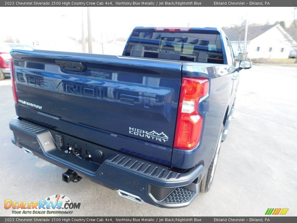 2023 Chevrolet Silverado 1500 High Country Crew Cab 4x4 Northsky Blue Metallic / Jet Black/Nightshift Blue Photo #10