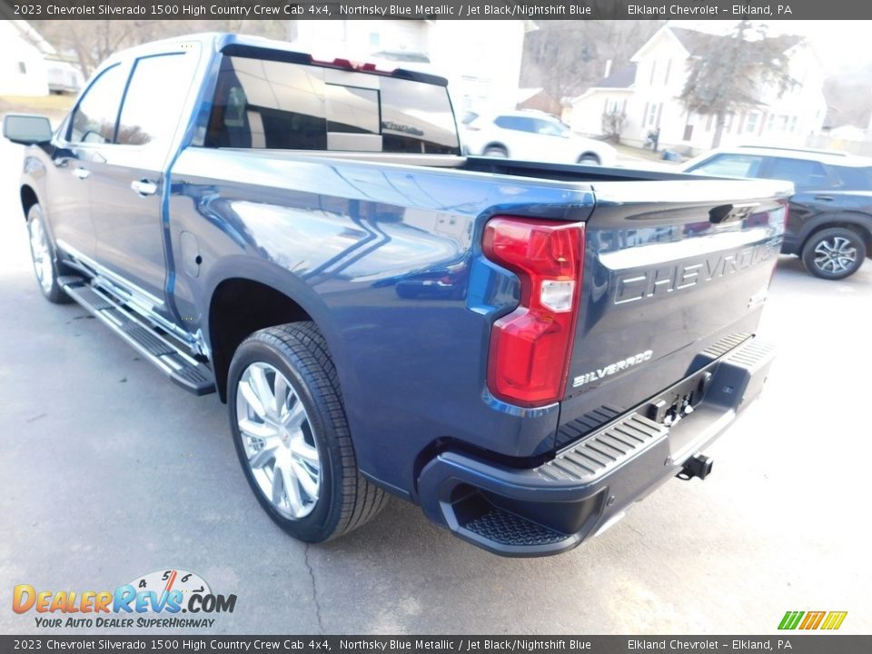 2023 Chevrolet Silverado 1500 High Country Crew Cab 4x4 Northsky Blue Metallic / Jet Black/Nightshift Blue Photo #13