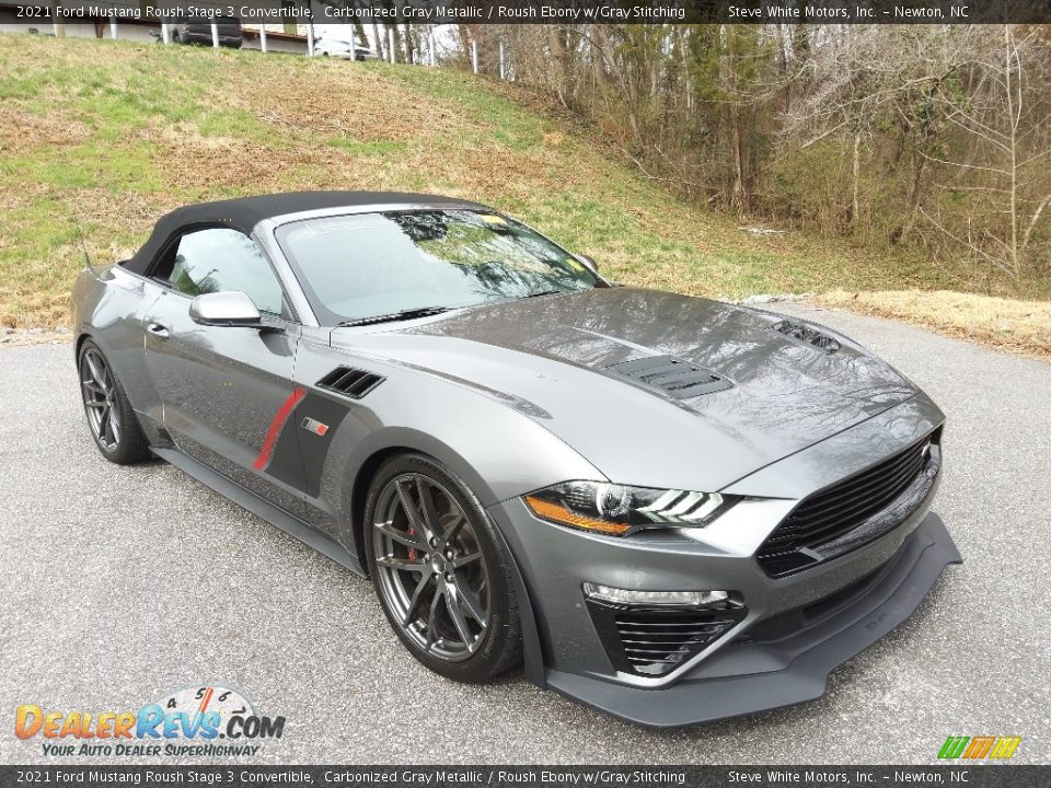 Front 3/4 View of 2021 Ford Mustang Roush Stage 3 Convertible Photo #6