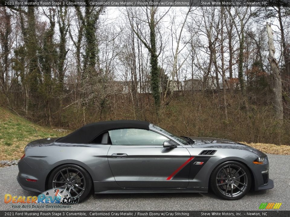 Carbonized Gray Metallic 2021 Ford Mustang Roush Stage 3 Convertible Photo #7