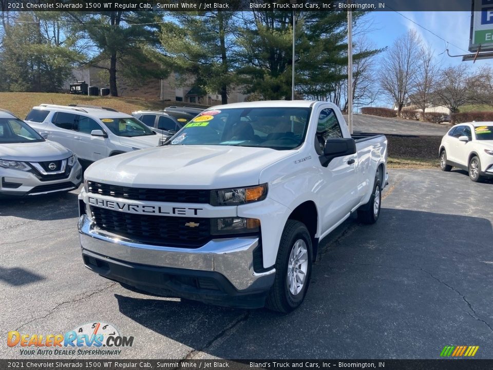 2021 Chevrolet Silverado 1500 WT Regular Cab Summit White / Jet Black Photo #2