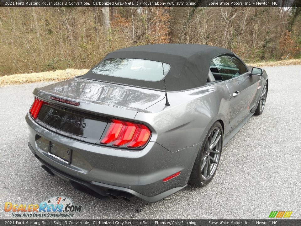 2021 Ford Mustang Roush Stage 3 Convertible Carbonized Gray Metallic / Roush Ebony w/Gray Stitching Photo #8