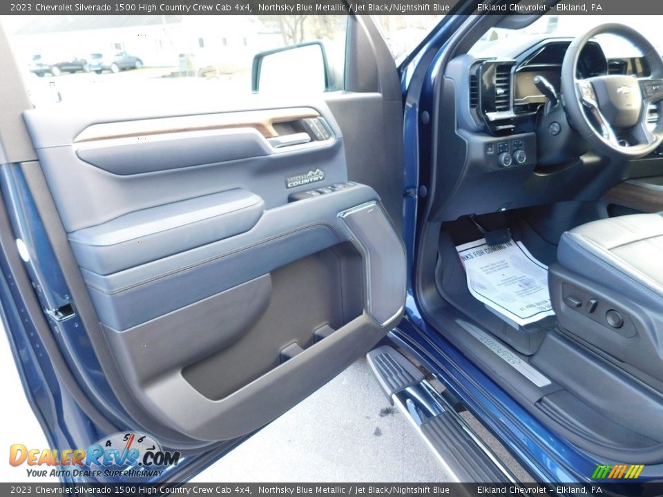 2023 Chevrolet Silverado 1500 High Country Crew Cab 4x4 Northsky Blue Metallic / Jet Black/Nightshift Blue Photo #21