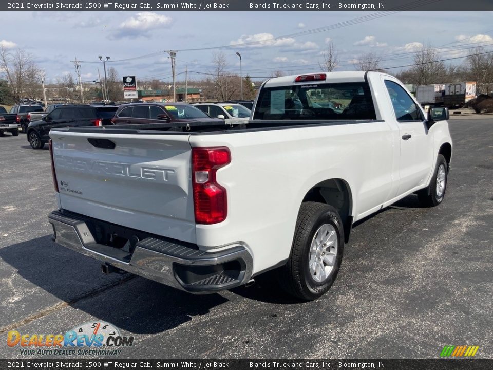 2021 Chevrolet Silverado 1500 WT Regular Cab Summit White / Jet Black Photo #8