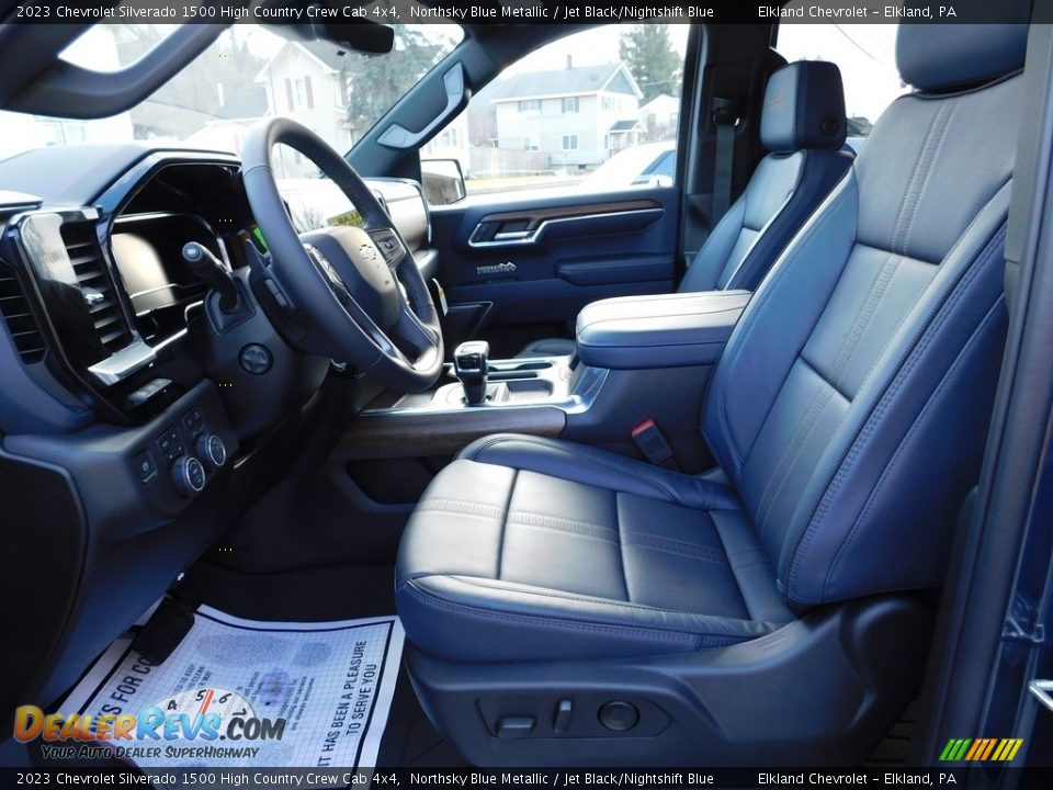 Front Seat of 2023 Chevrolet Silverado 1500 High Country Crew Cab 4x4 Photo #24