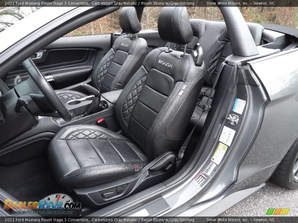 Front Seat of 2021 Ford Mustang Roush Stage 3 Convertible Photo #14