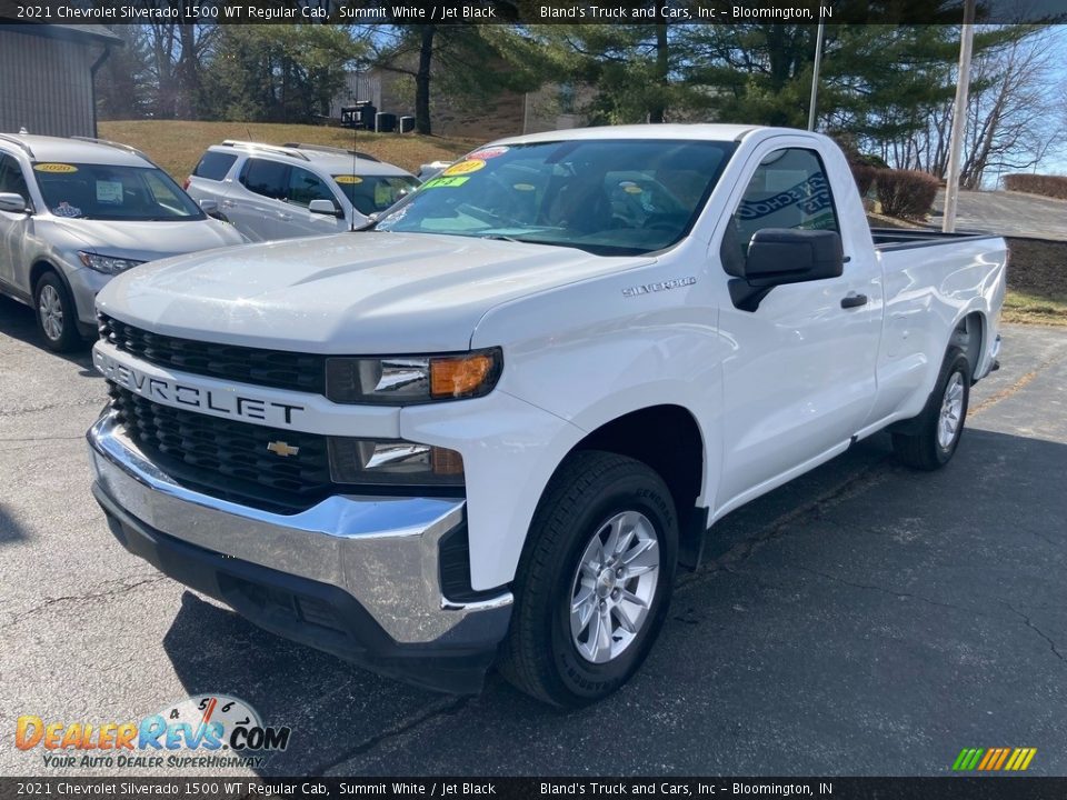 2021 Chevrolet Silverado 1500 WT Regular Cab Summit White / Jet Black Photo #11