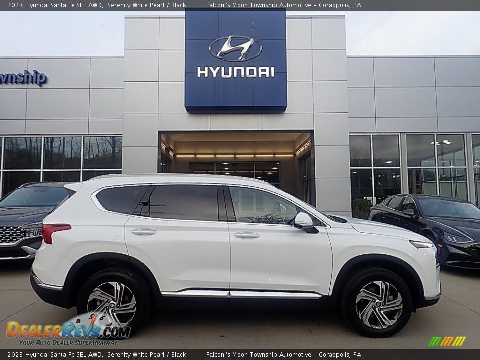 2023 Hyundai Santa Fe SEL AWD Serenity White Pearl / Black Photo #1