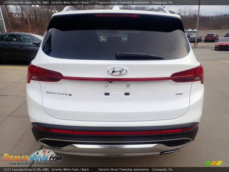 2023 Hyundai Santa Fe SEL AWD Serenity White Pearl / Black Photo #3