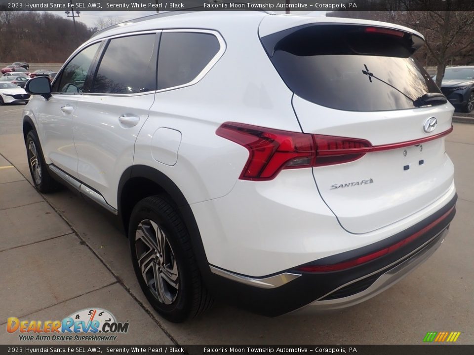 2023 Hyundai Santa Fe SEL AWD Serenity White Pearl / Black Photo #5