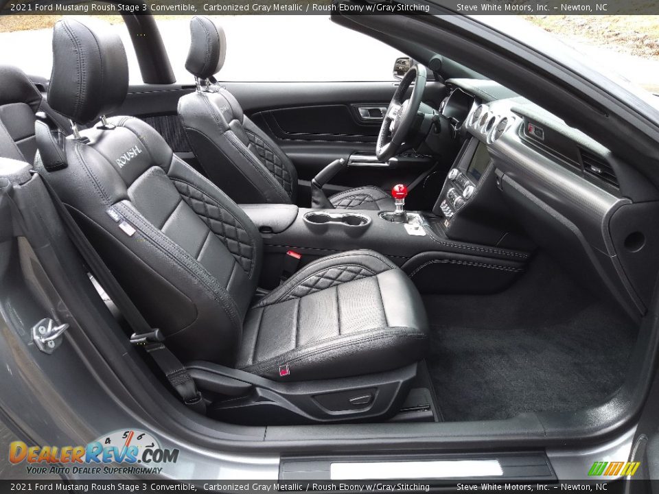 Roush Ebony w/Gray Stitching Interior - 2021 Ford Mustang Roush Stage 3 Convertible Photo #19