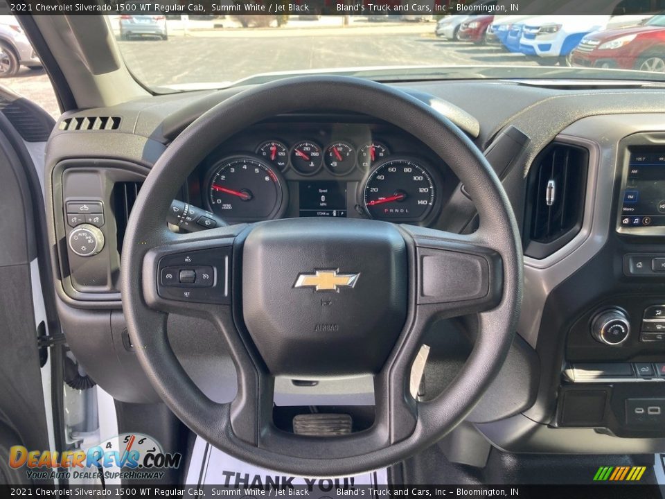 2021 Chevrolet Silverado 1500 WT Regular Cab Summit White / Jet Black Photo #18