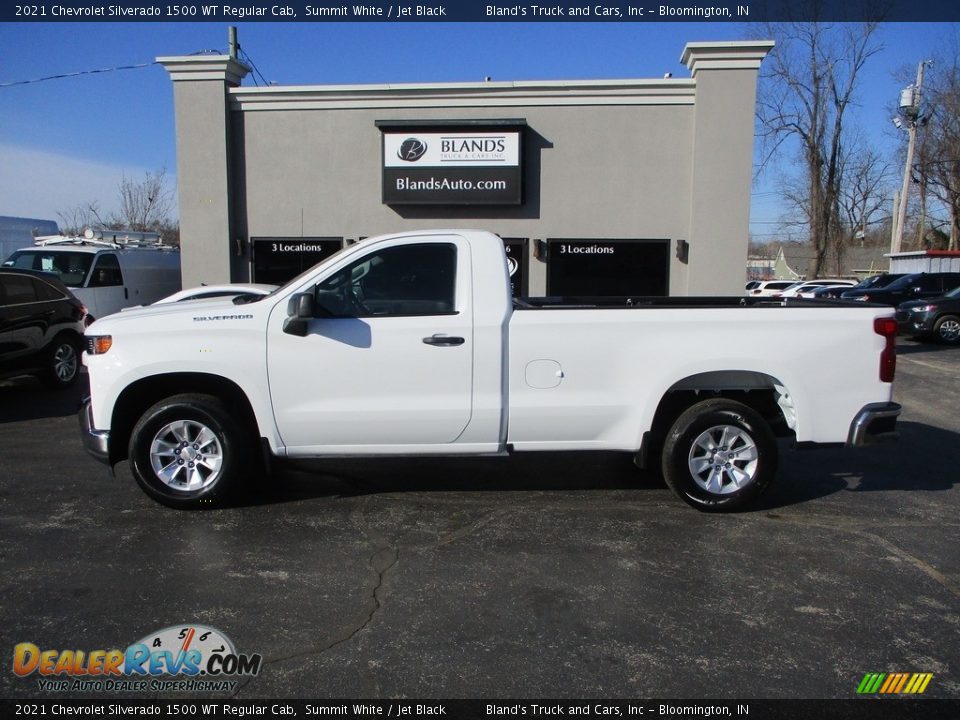 2021 Chevrolet Silverado 1500 WT Regular Cab Summit White / Jet Black Photo #1