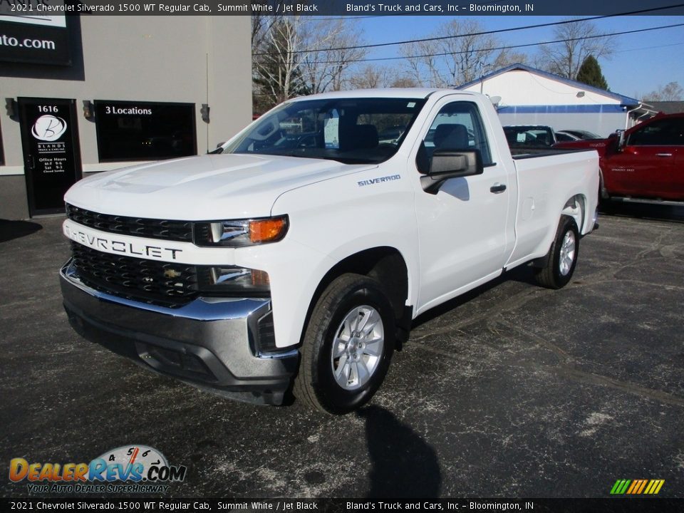 2021 Chevrolet Silverado 1500 WT Regular Cab Summit White / Jet Black Photo #2