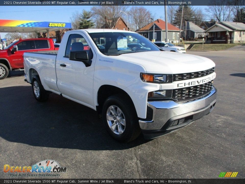 2021 Chevrolet Silverado 1500 WT Regular Cab Summit White / Jet Black Photo #5