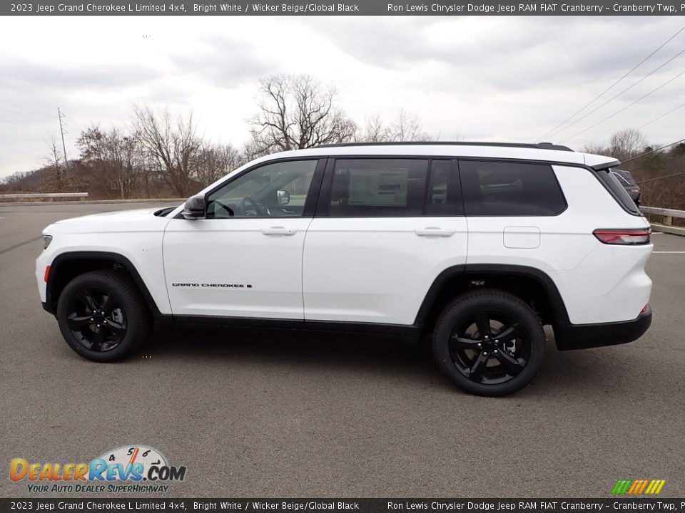 2023 Jeep Grand Cherokee L Limited 4x4 Bright White / Wicker Beige/Global Black Photo #2