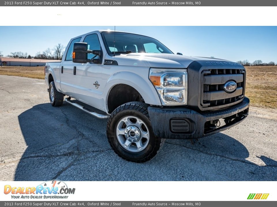 2013 Ford F250 Super Duty XLT Crew Cab 4x4 Oxford White / Steel Photo #1