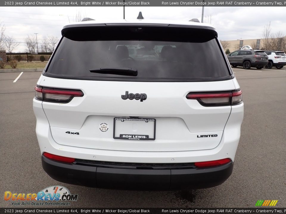 2023 Jeep Grand Cherokee L Limited 4x4 Bright White / Wicker Beige/Global Black Photo #4