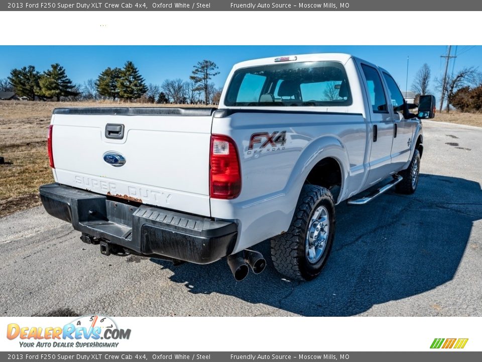 2013 Ford F250 Super Duty XLT Crew Cab 4x4 Oxford White / Steel Photo #4